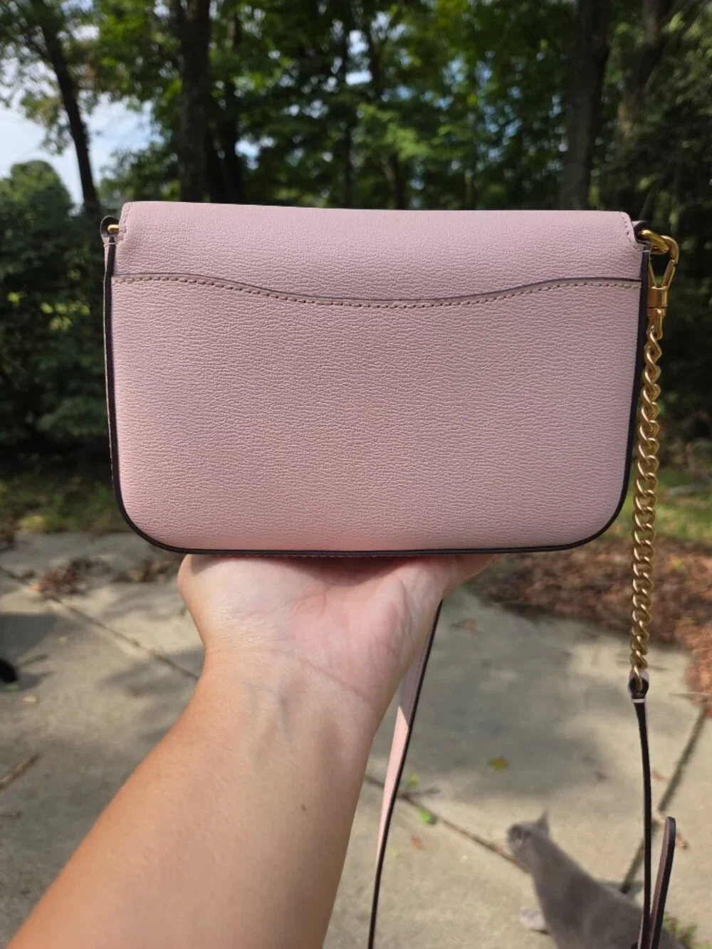 Kate Spade Katy Textured Lthr Medium Convertible Shoulder Bag ANTIQUE PINK